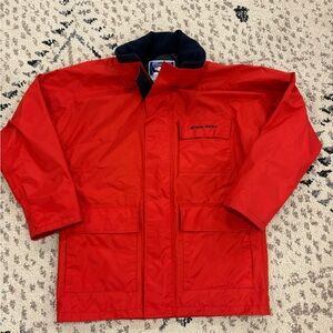 West Marine Nautical Gear Red Foul Weather Jacket - Men’s Medium - Excellent